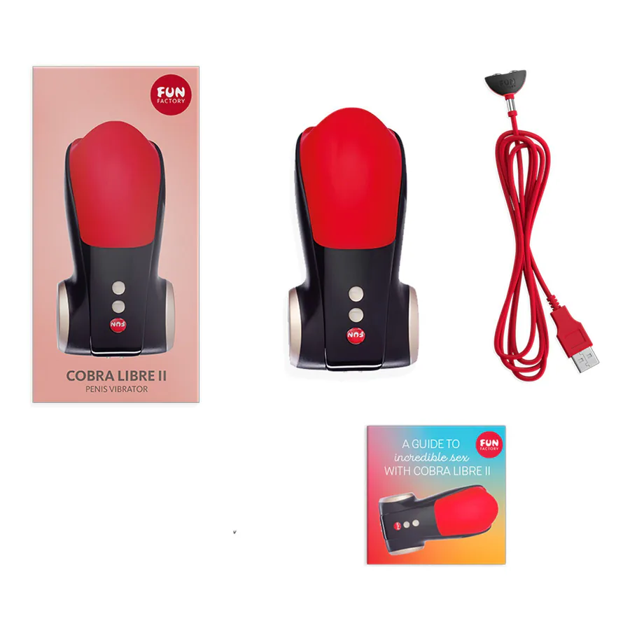 Мастурбатор для головки пеніса Fun Factory COBRA LIBRE II black/red (м'яте паковання!!!)