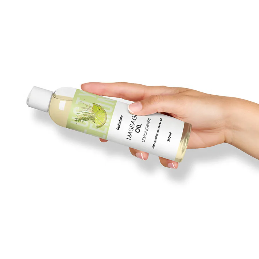 Розпродаж!!! Масажна олія Satisfyer Massage Oil Lemongrass 250 мл (термін 30.04.2027)