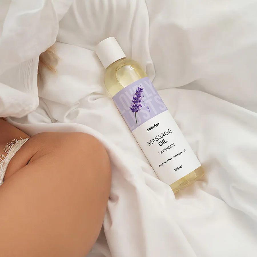 Розпродаж!!! Масажна олія Satisfyer Massage Oil Lavender 250 мл (термін 30.04.2027)