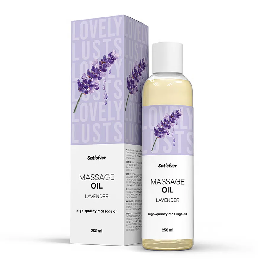 Розпродаж!!! Масажна олія Satisfyer Massage Oil Lavender 250 мл (термін 30.04.2027)