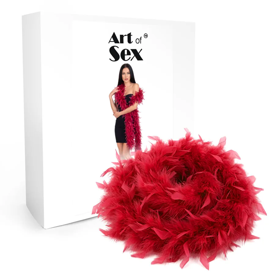 Боа з пір’я Art of Sex, довжина 2 метри, колір червоний