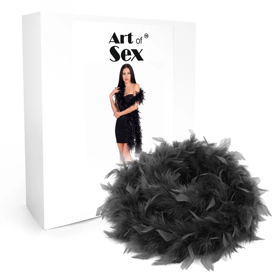 Боа из перьев Art of Sex, длина 2 метра, цвет черный