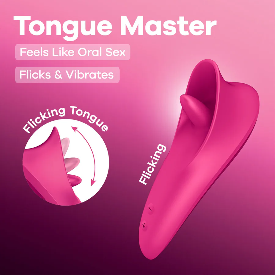 Вібростимулятор для клітора Satisfyer Tongue Master з язичком
