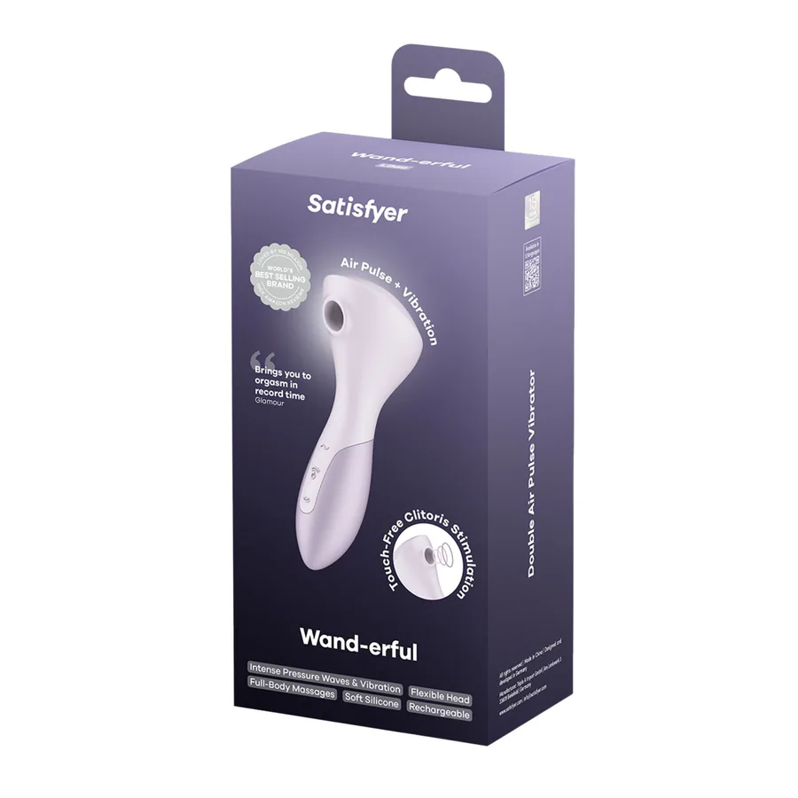 Вибромассажер Satisfyer Wand-erful с вакуумной клиторальной стимуляцией