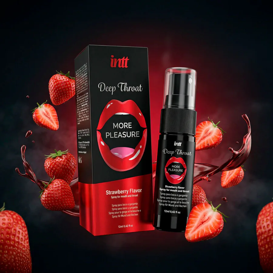 Спрей для глибокого мінету Intt Deep Throat Oral Spray Strawberry (12 мл)