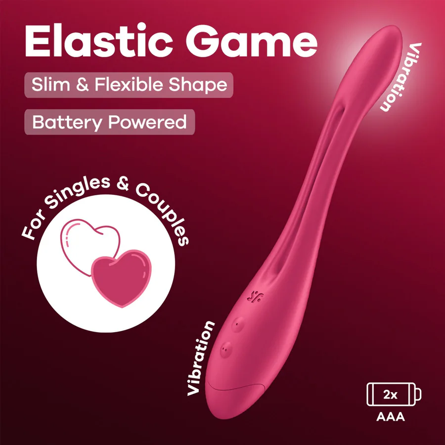 Универсальный гибкий вибратор для пар Satisfyer Elastic Game Battery Series (мятая упаковка!!!)