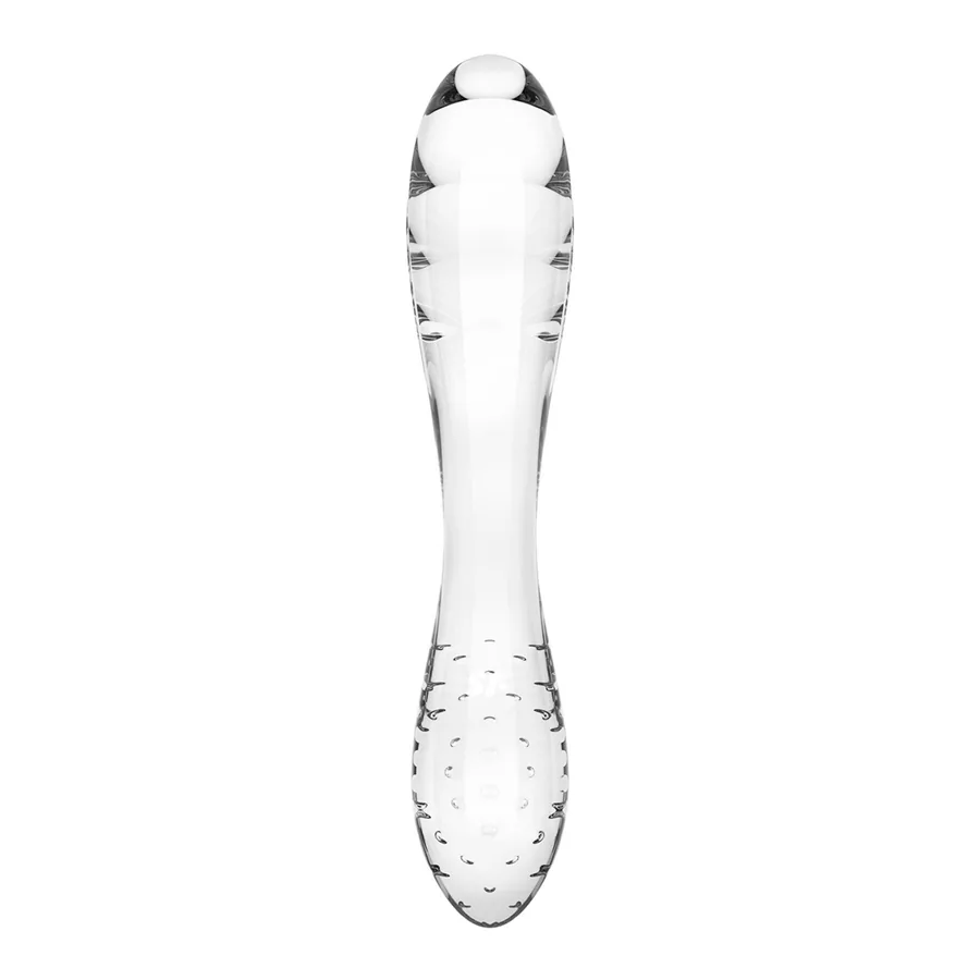 Двусторонний стеклянный дилдо Satisfyer Dazzling Crystal 1 Transparent (мятая упаковка!!!)