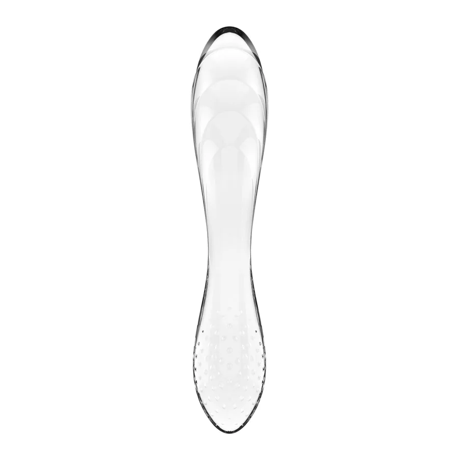 Двусторонний стеклянный дилдо Satisfyer Dazzling Crystal 1 Transparent (мятая упаковка!!!)