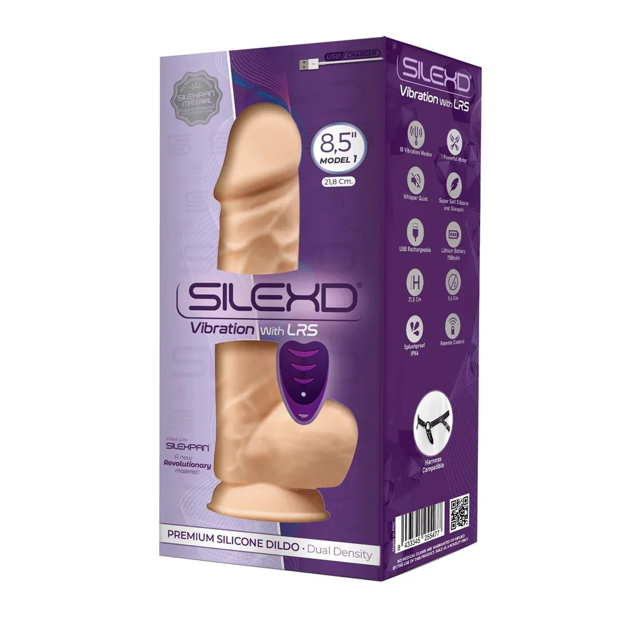 Фалоімітатор з вібрацією SilexD Norman Vibro Flesh (Model 1 size 8,5") LRS (м'яте паковання!!!)