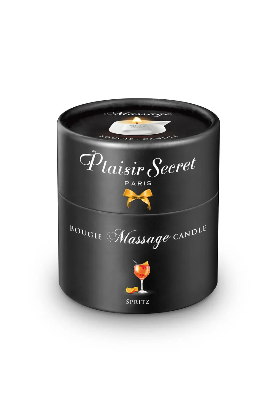 Масажна свічка Plaisirs Secrets Spritz  (80 мл) подарункове паковання, керамічний посуд