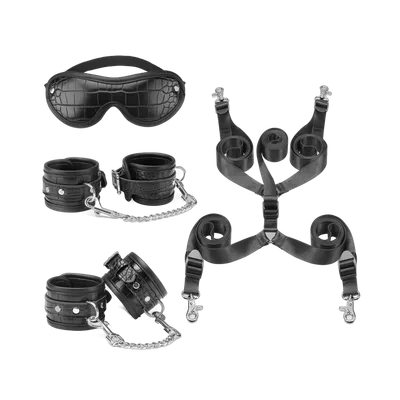 Набір для фіксації на ліжку Liebe Seele Temptation Underbed Mattress Restraint Kit + маска