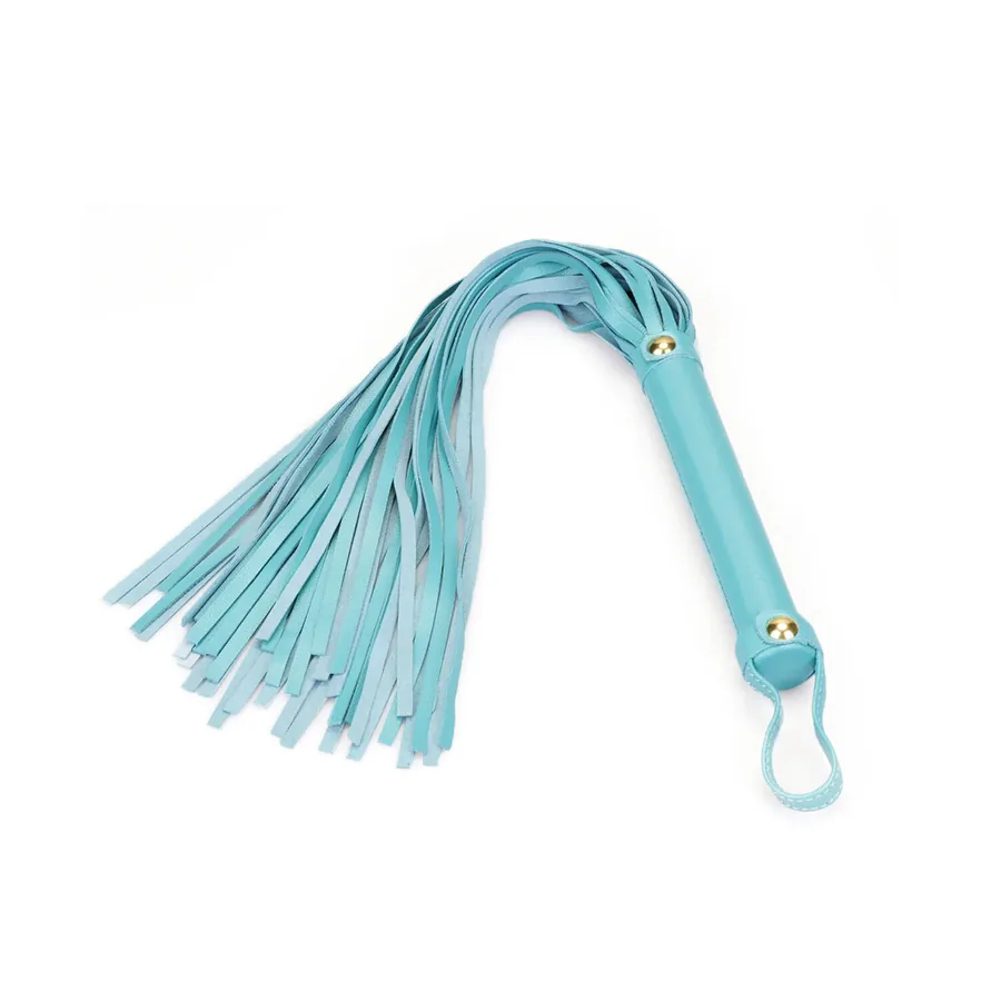 Флогер Liebe Seele Blue Lamb leather Flogger with Velvet Lining