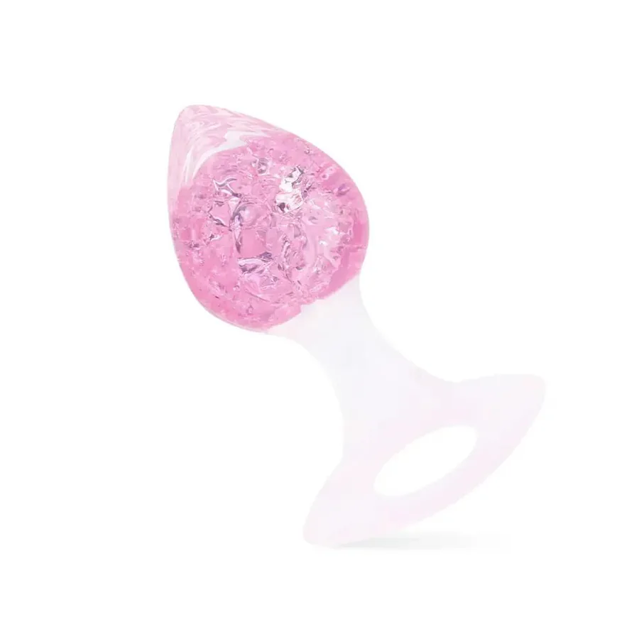 Анальна пробка Liebe Seele Heart-shaped Crystal Anal Plug - Pink Medium