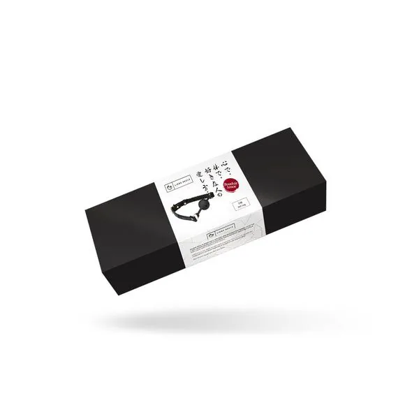 Повітропроникний кляп Liebe Seele Boudoir Amor Ball Gag Black, силіконова кулька, діаметр 4,3 см