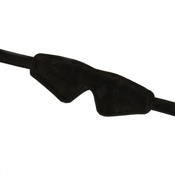 Маска на очі Liebe Seele Boudoir Amor Blindfold Black, щільне прилягання, оксамитовий фініш