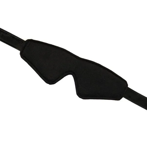 Маска на очі Liebe Seele Boudoir Amor Blindfold Black, щільне прилягання, оксамитовий фініш
