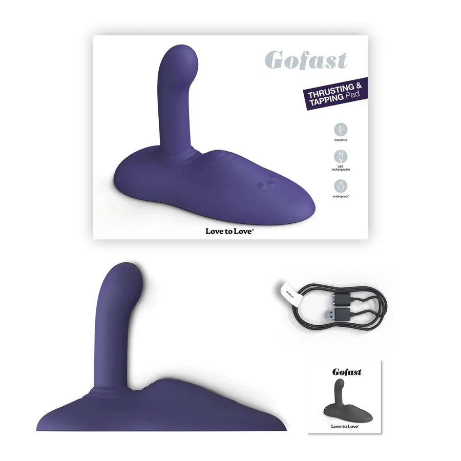 Двойной sit-on-top пульсатор Love To Love GOFAST - стимуляция клитора и точки G, регулируется
