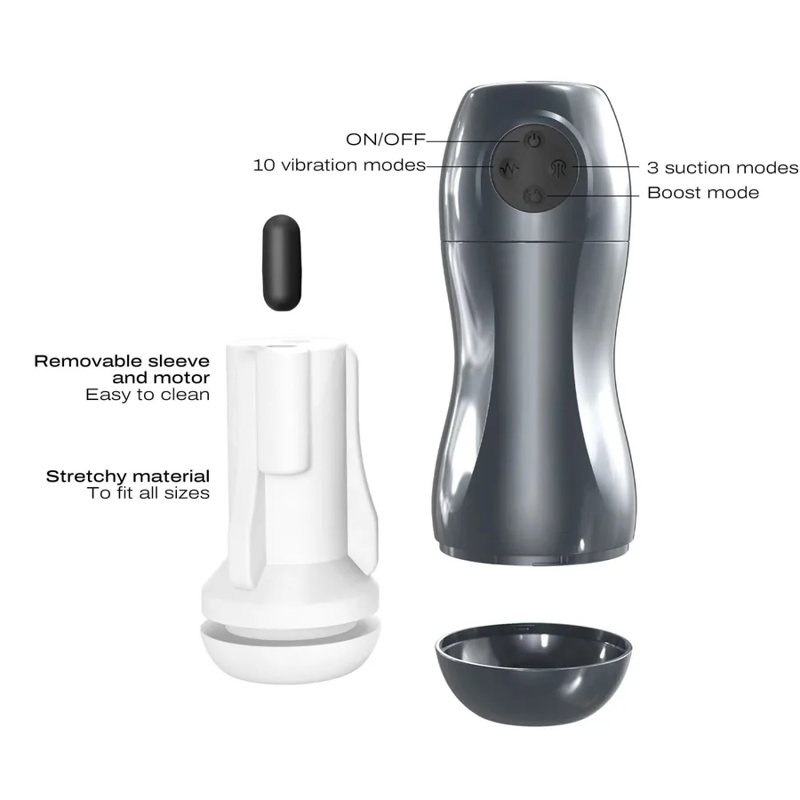 Вібромастурбатор Dorcel BLOWJOY VIBE, ефект всмоктування