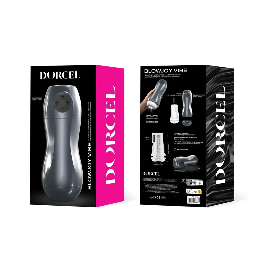 Вібромастурбатор Dorcel BLOWJOY VIBE, ефект всмоктування