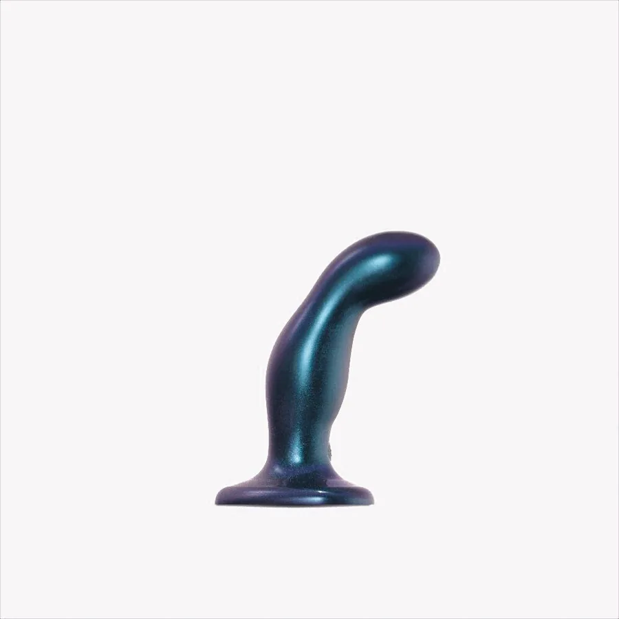 Дилдо з вібрацією Strap-On-Me FINGERING & VIBRATING DILDO - M - BLUE, з манливим рухом