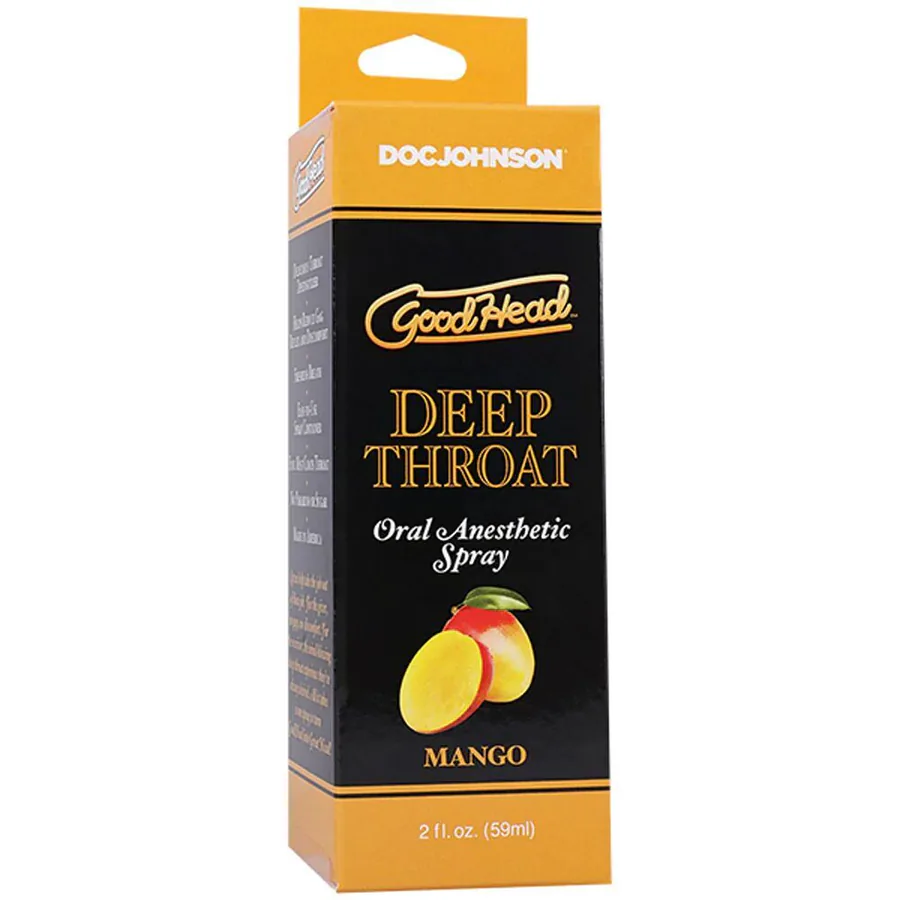 Спрей для минета Doc Johnson GoodHead DeepThroat Spray – Mango 59мл (мятая упаковка!!!)