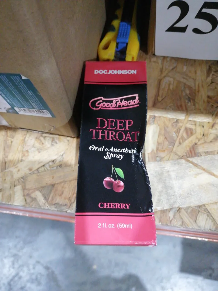Спрей для мінету Doc Johnson GoodHead DeepThroat Spray - Cherry 59 мл (м'яте паковання!!!)