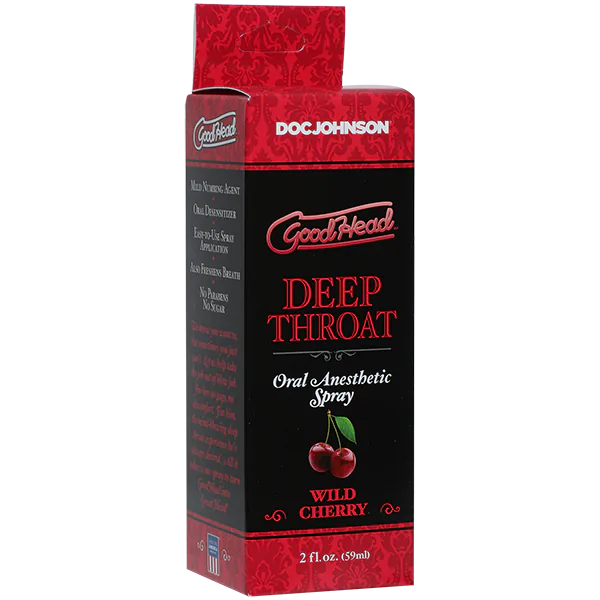 Спрей для мінету Doc Johnson GoodHead DeepThroat Spray - Cherry 59 мл (м'яте паковання!!!)