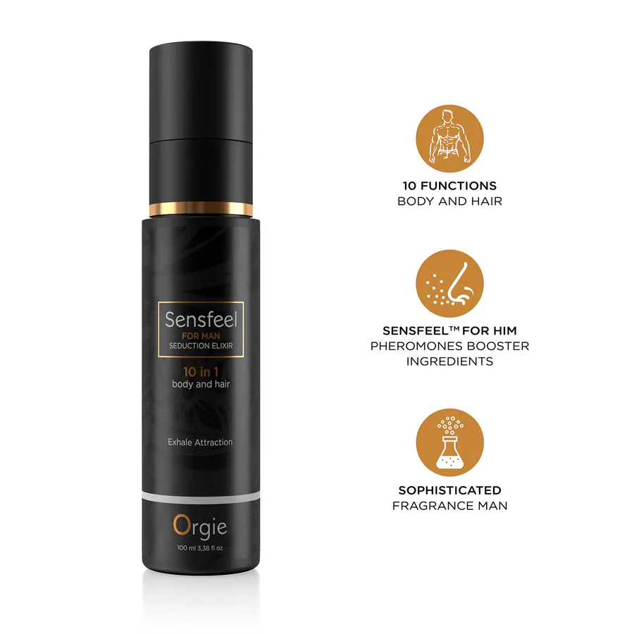 Розпродаж!!! Лосьйон з феромонами Orgie Sensfeel Seduction Elixir for Man 100мл (термін 15.05.2027)