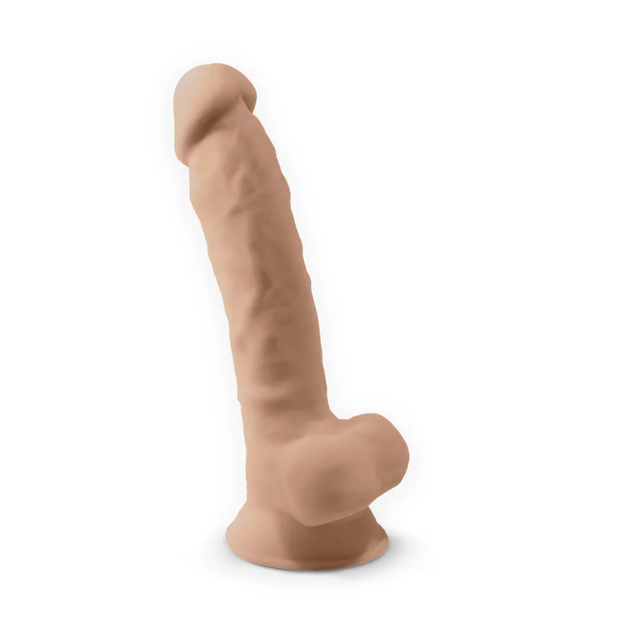 Фаллоимитатор SilexD Tomas Flesh (MODEL 1 size 9in), двухслойный, силикон+Silexpan, диаметр 4,9см