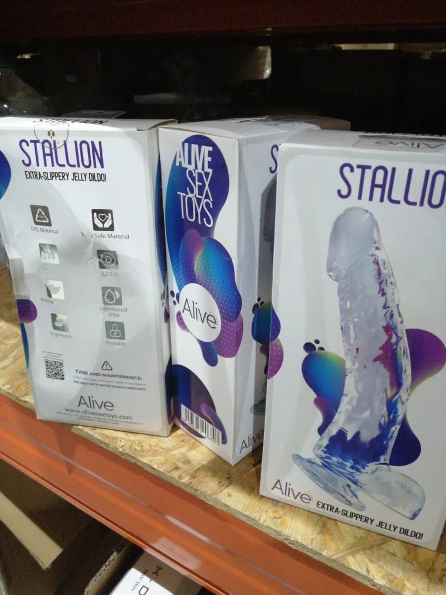 Прозорий фалоімітатор Alive Jelly Dildo Stallion (м'яте паковання!!!)