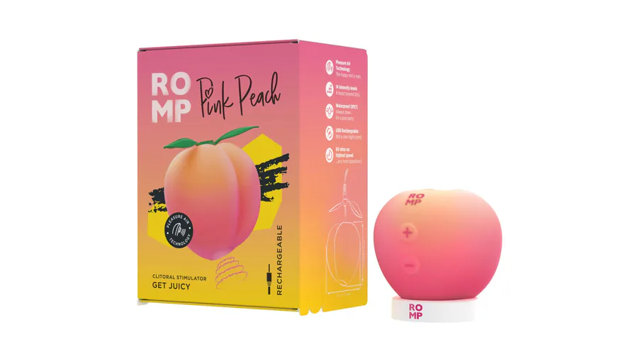Вакуумный клиторальный стимулятор Romp Pink Peach