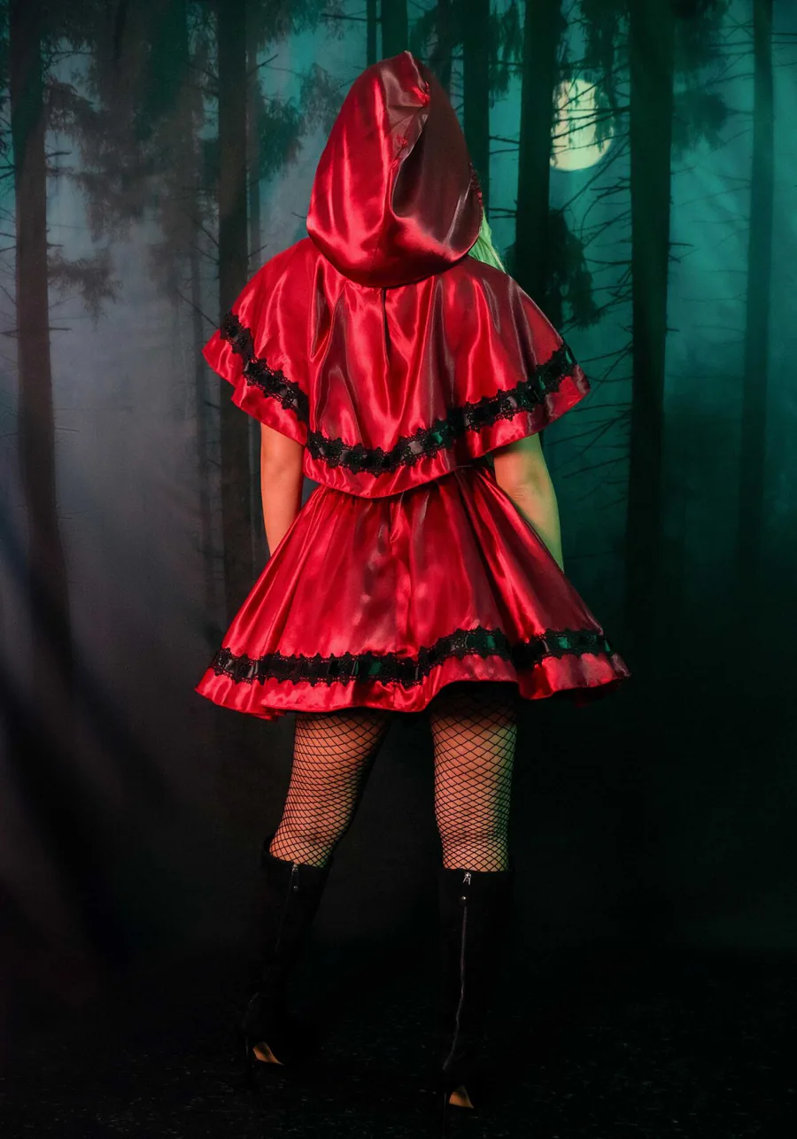 Эротический костюм Красной шапочки Leg Avenue Gothic Red Riding Hood M, платье, накидка