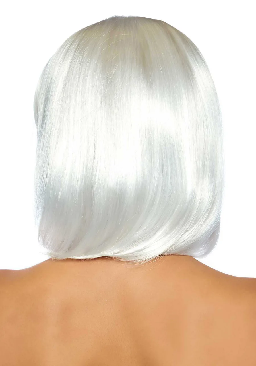 Перука, що світиться в темряві Leg Avenue Pearl short natural bob wig White, коротка, перлинна, 33 см
