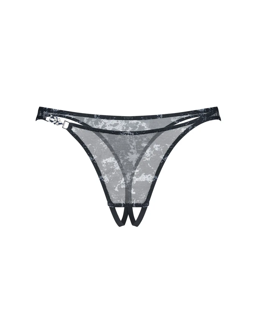 Трусики Obsessive Corrosis crotchless thong L/XL
