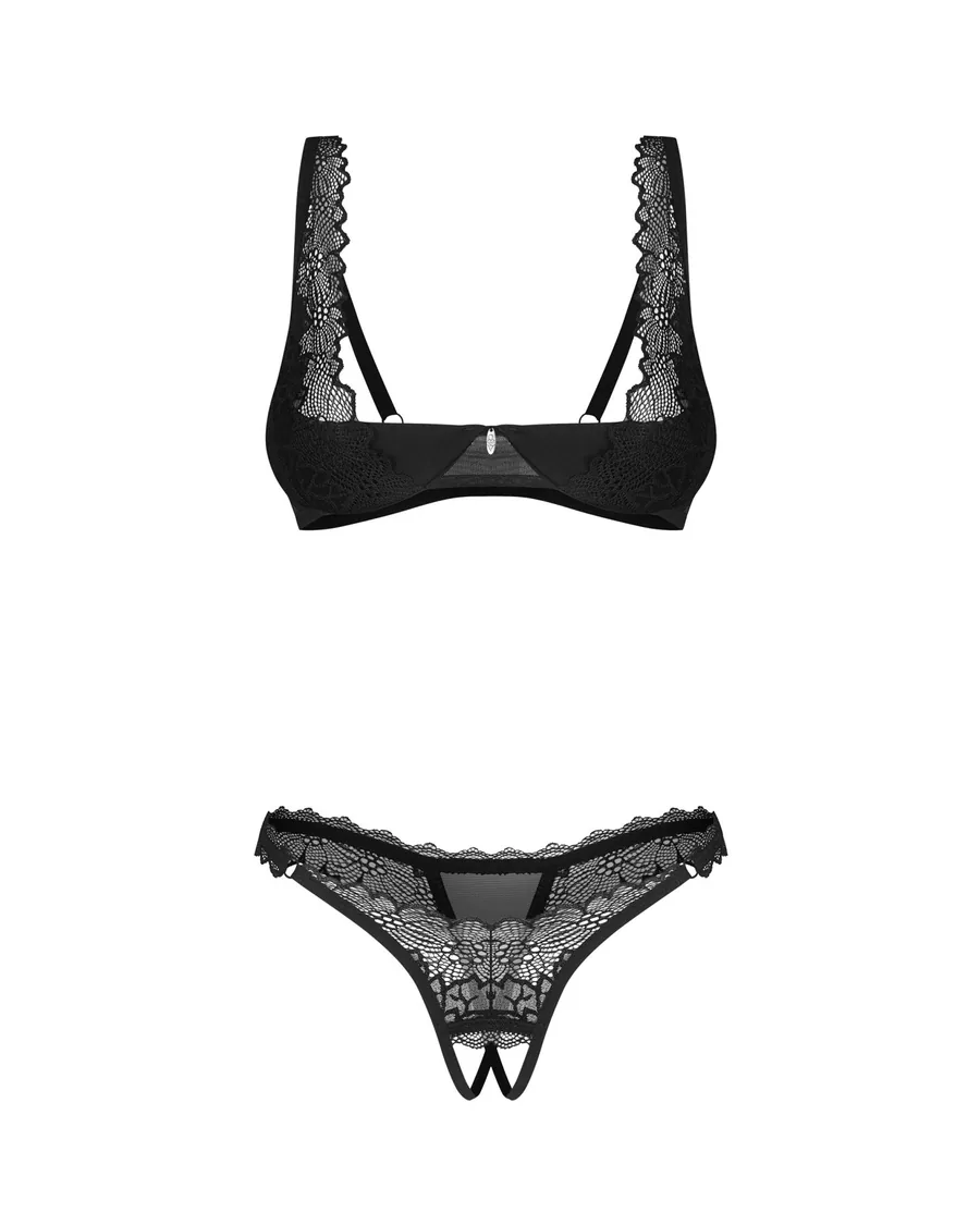 Комплект Obsessive Deina More 2-pcs crotchless set S/M