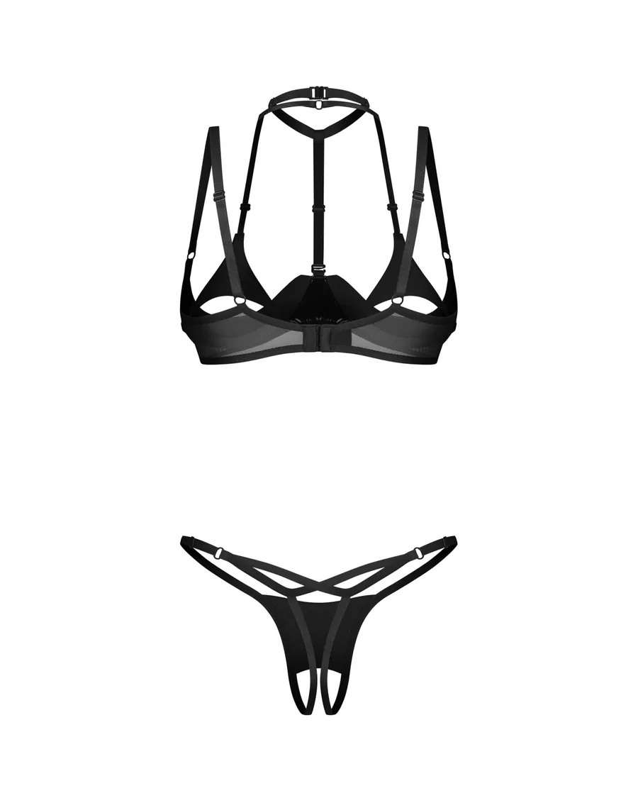 Комплект Obsessive Rolleya 2-pcs crotchless set L/XL