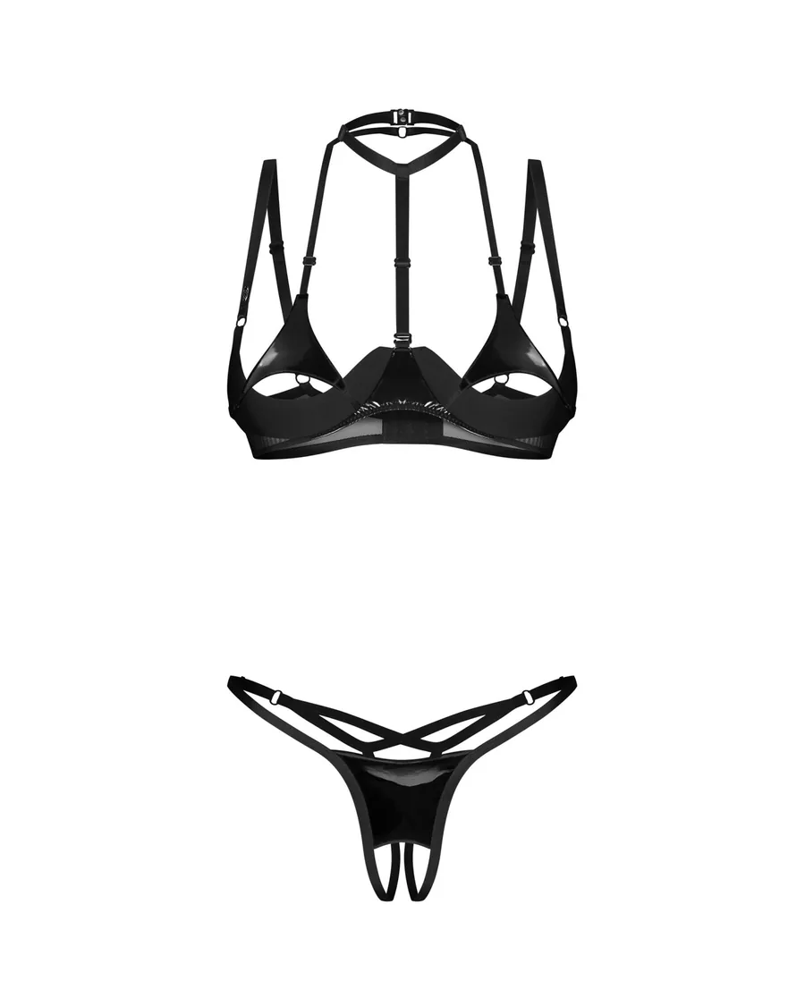 Комплект Obsessive Rolleya 2-pcs crotchless set L/XL
