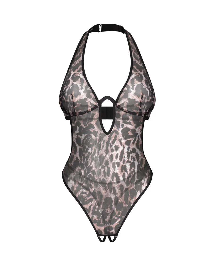 Боді Obsessive Addia crotchless teddy L/XL