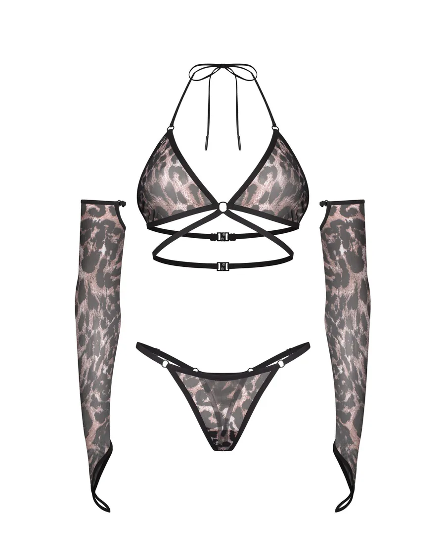 Комплект Obsessive Addia 3-pcs set L/XL