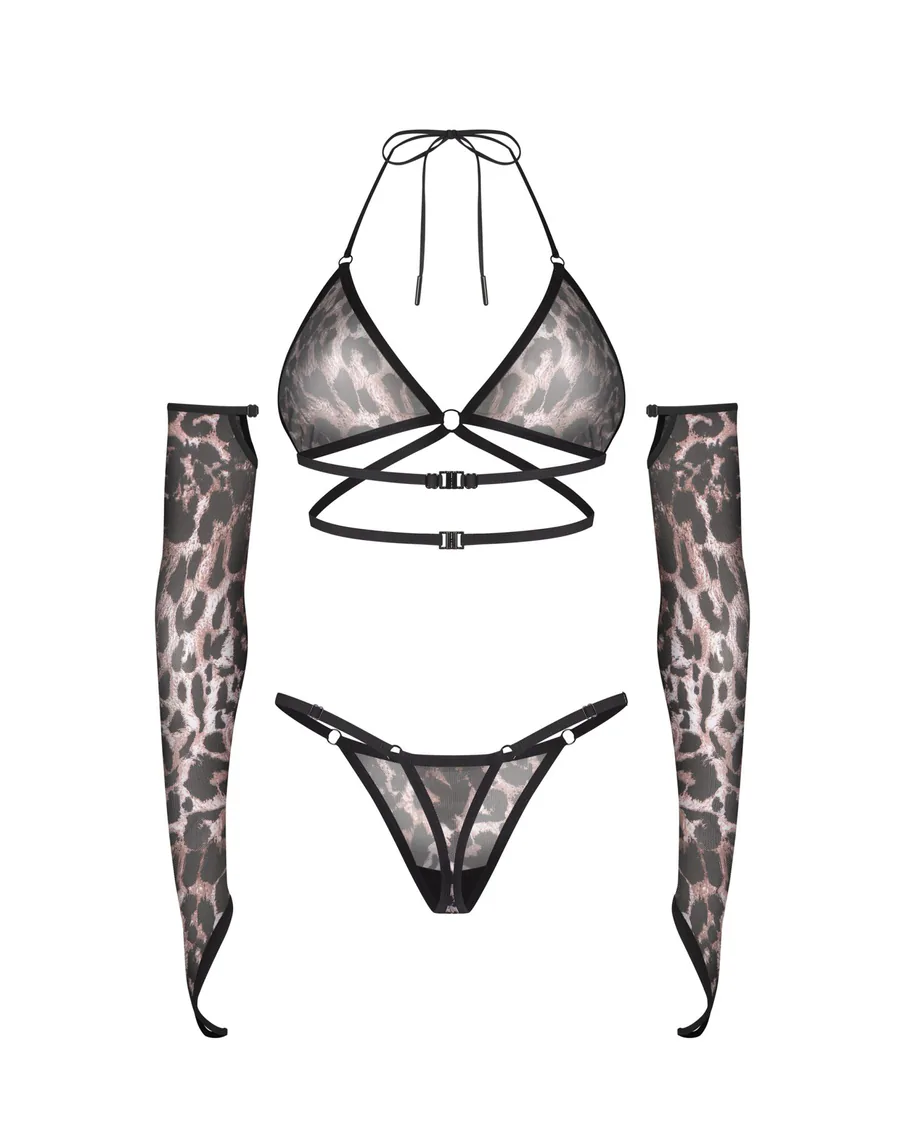 Комплект Obsessive Addia 3-pcs set L/XL