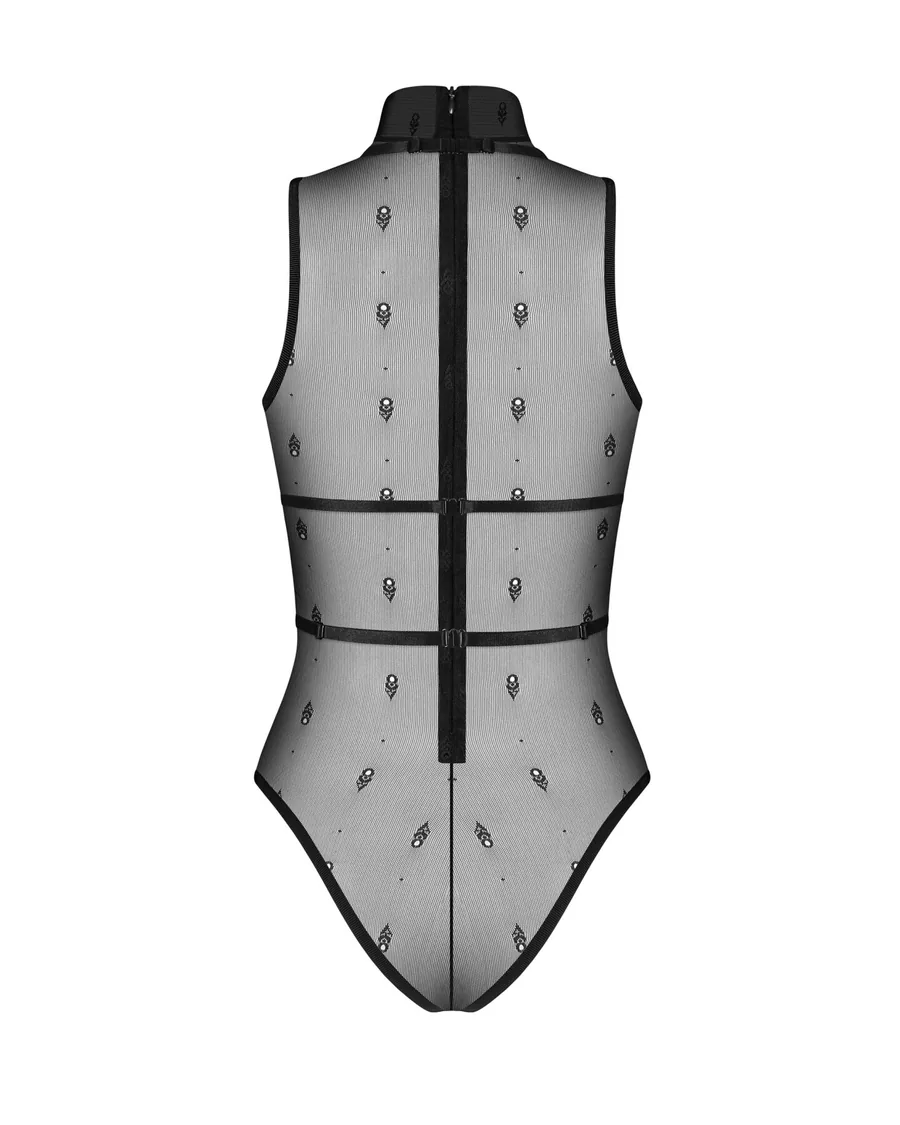 Боди Obsessive Anniverse Special teddy & harness S/M