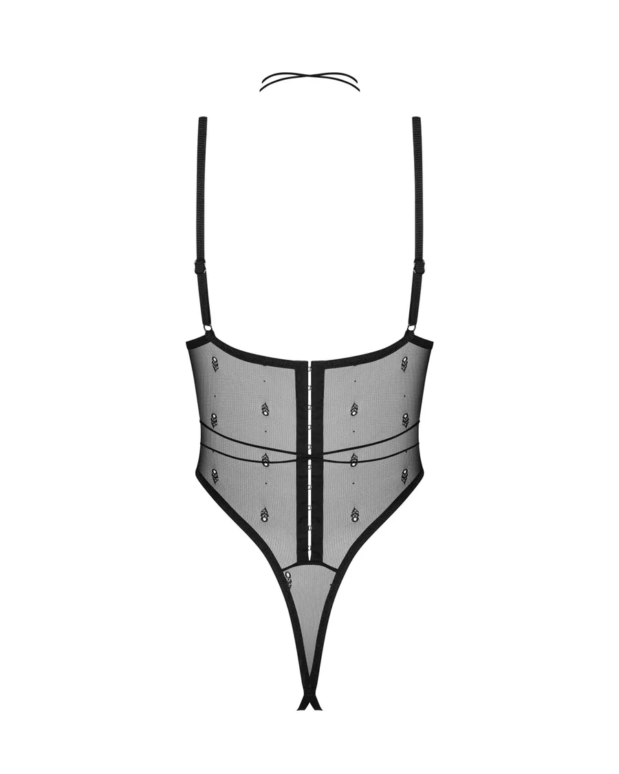 Боді Obsessive Anniverse Special crotchless teddy L/XL