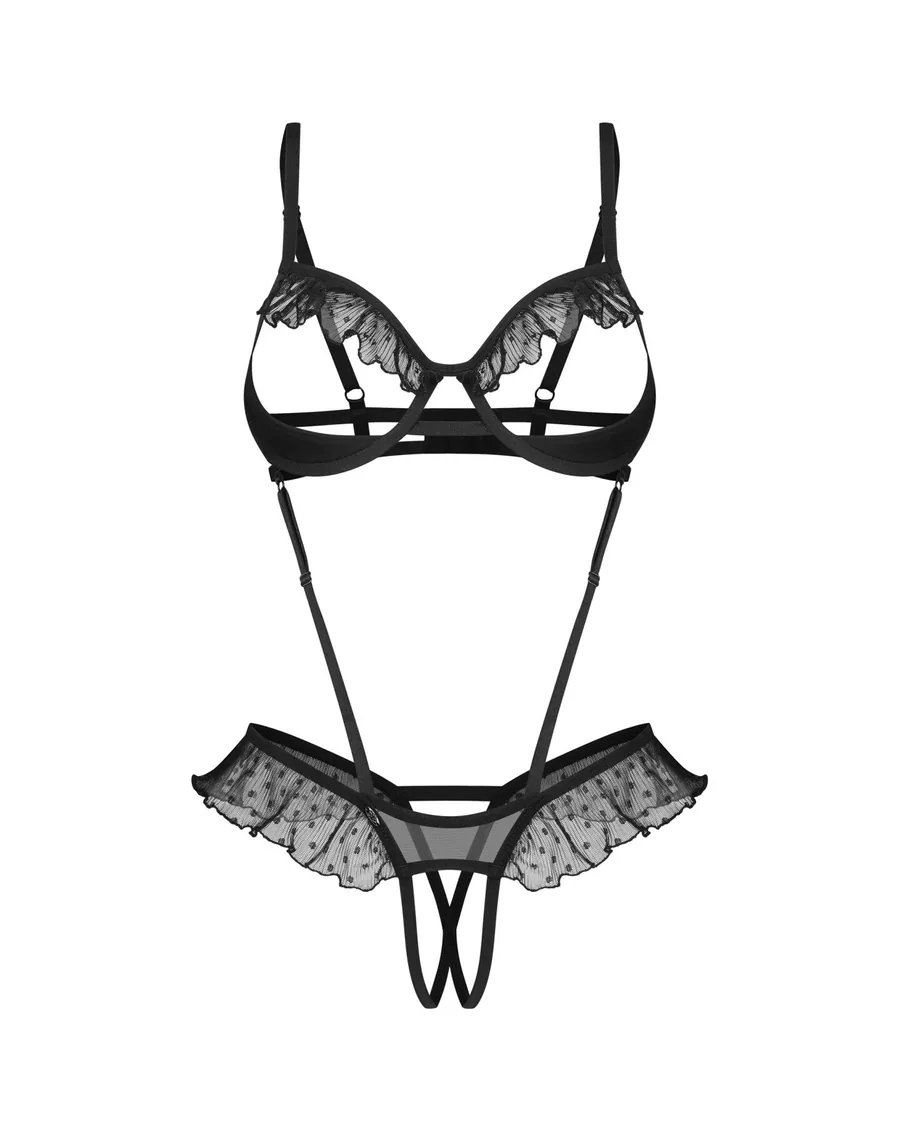 Боді Obsessive Carrola crotchless teddy 2XL/3XL