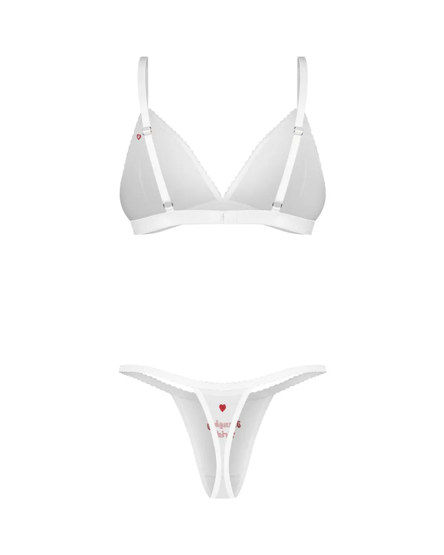 Комплект Obsessive Weddya Bride 3-pcs set L/XL