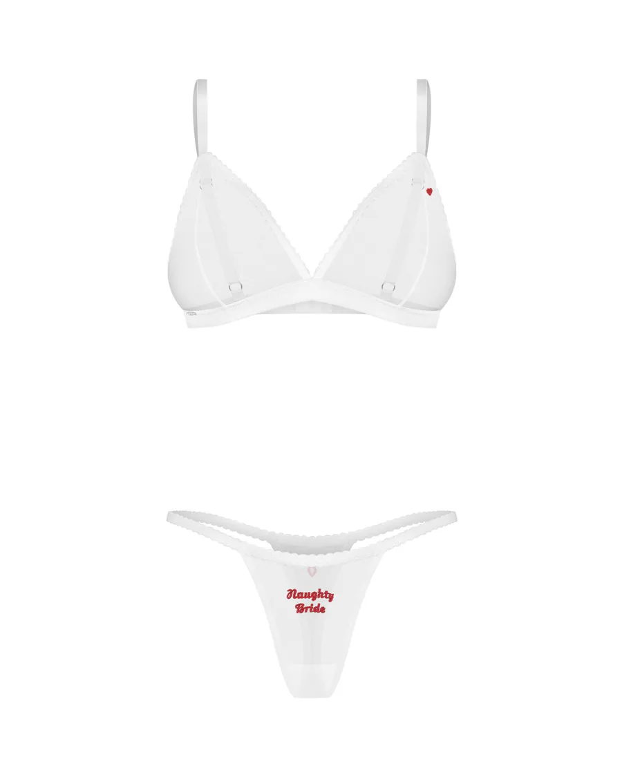Комплект Obsessive Weddya Bride 3-pcs set L/XL