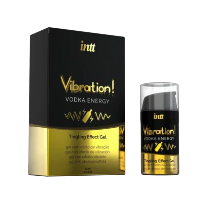 Рідкий вібратор Intt Vibration Vodka (15 мл), густий гель, дуже смачний, діє до 30 хвилин