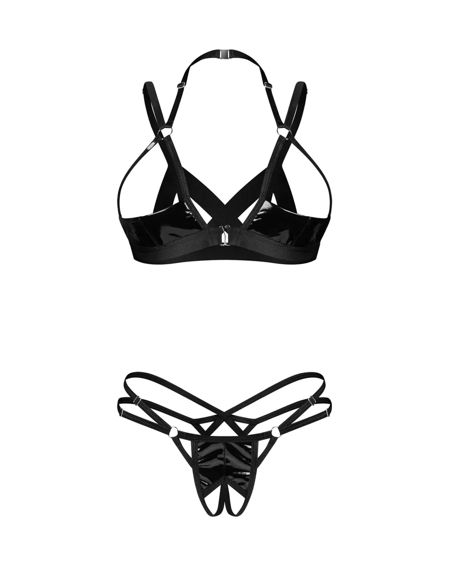 Комплект Obsessive Keira Lise 2-pcs crotchless set S/M
