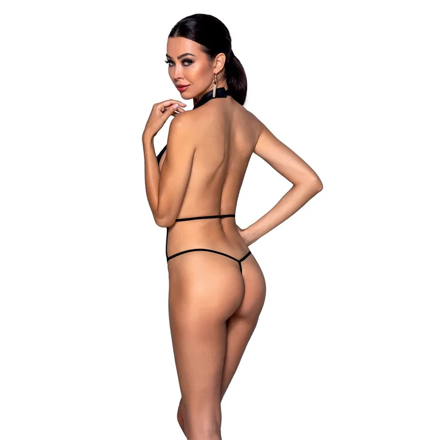 Боди-халтер из экокожи Passion JANNIES BODY L/XL black