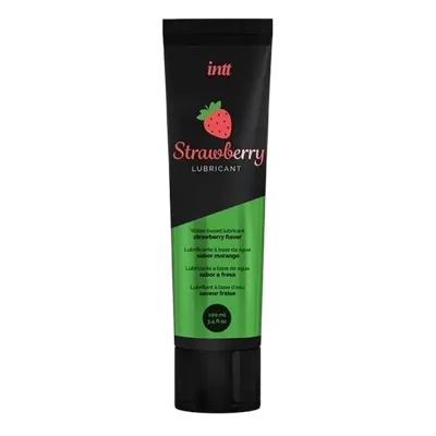 Лубрикант на водній основі Intt Strawberry (100 мл), смак та аромат полуниці, без цукру