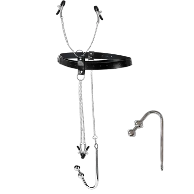 Бондажный набор с металлическим анальным крюком №3 Art of Sex Blanca Bondage set with anal hook №3